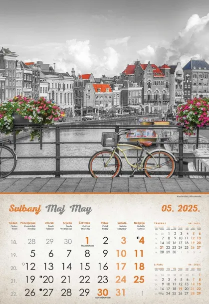  "VINTAGE GRADOVI" color calendar Color