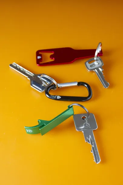Kaipi bottle opener keyring Red