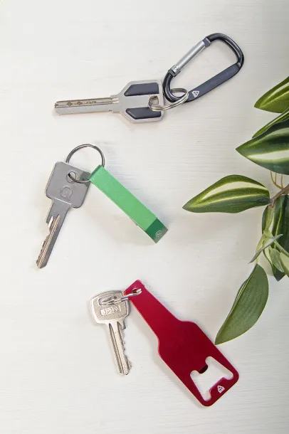 Kaipi bottle opener keyring Red