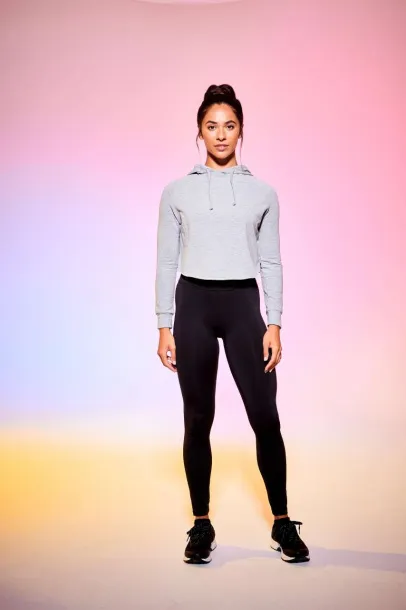  GIRLIE CROSS BACK HOODIE - Just Cool Heather Grey