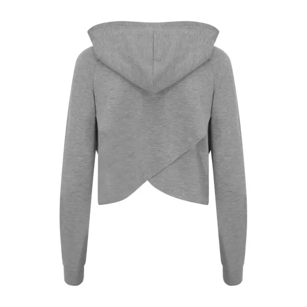 Dječji hoodie s prekopom na leđima - Just Cool Heather Grey