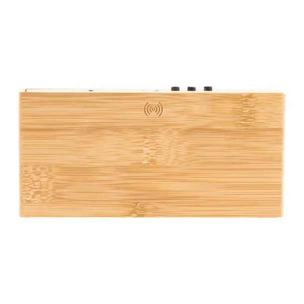 CONTI wireless charger with clock Beige