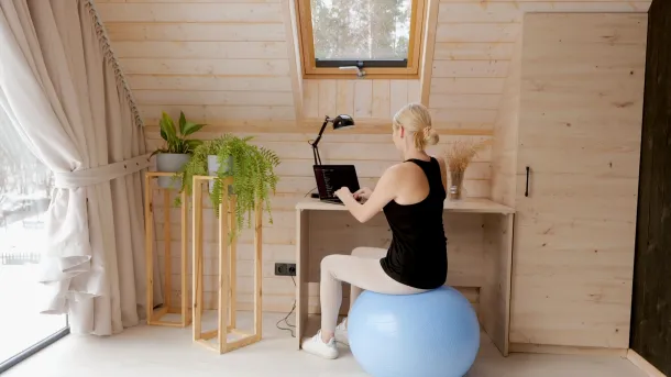 FITBALL lopta za vježbanje Plava