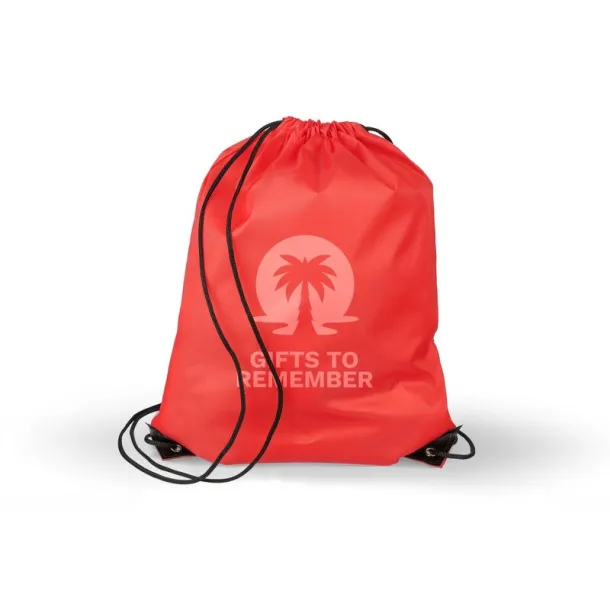  Drawstring bag red