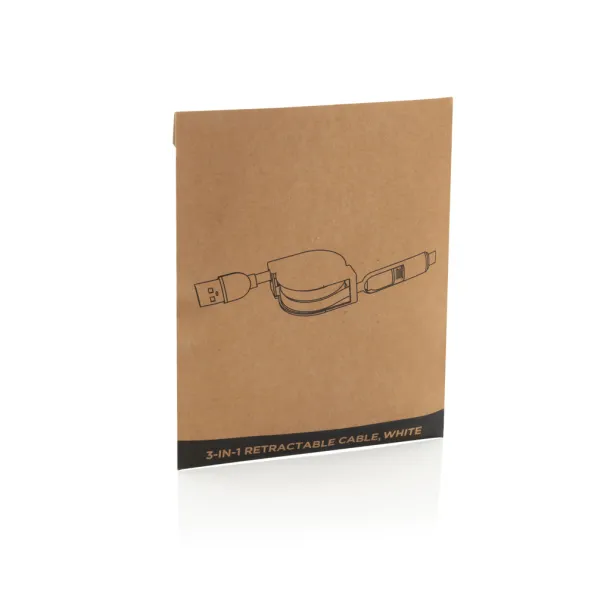  3-in-1 retractable cable - XD Collection Grey 