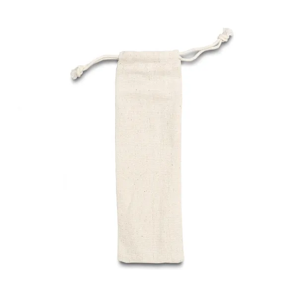 NANTES cutlery set in a cotton bag Beige