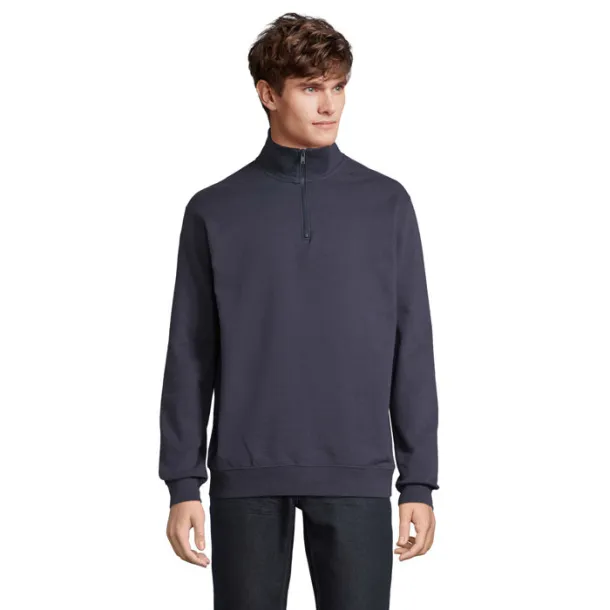 SOL'S CONRAD Sweat Zip Collar French Navy