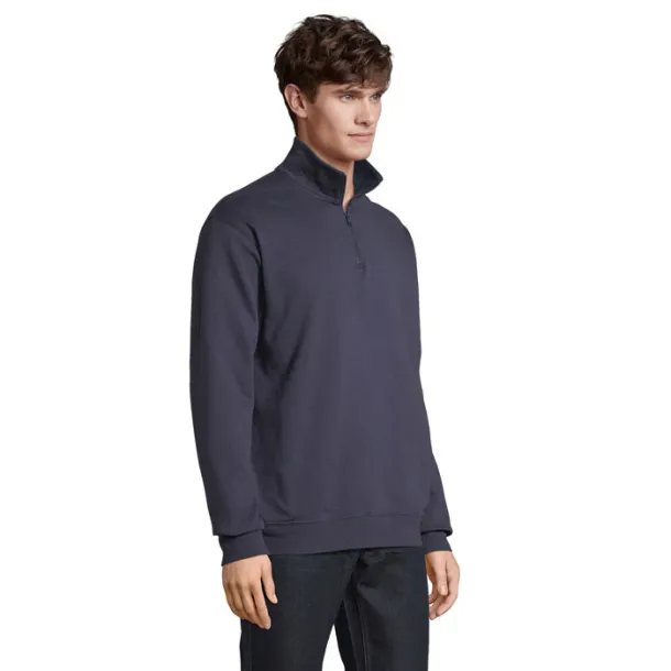 SOL'S CONRAD Sweat Zip Collar French Navy