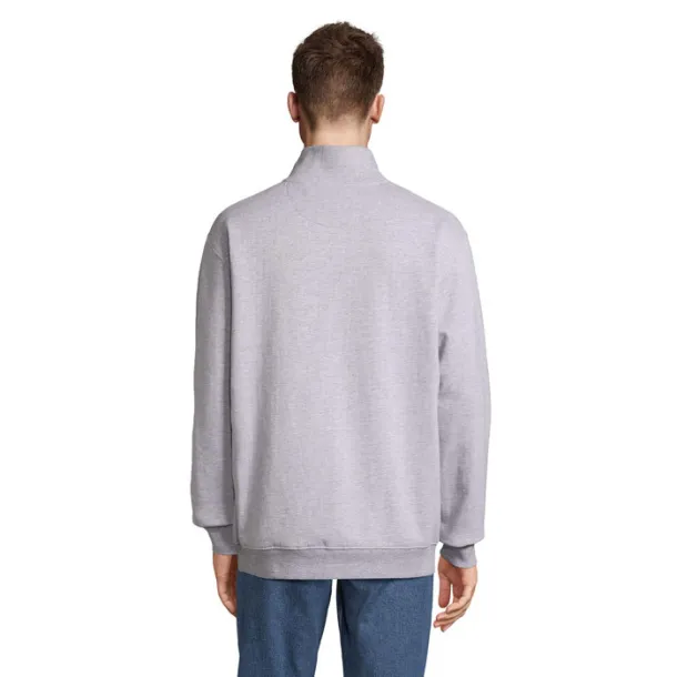SOL'S CONRAD Sweat Zip Collar Grey Melange