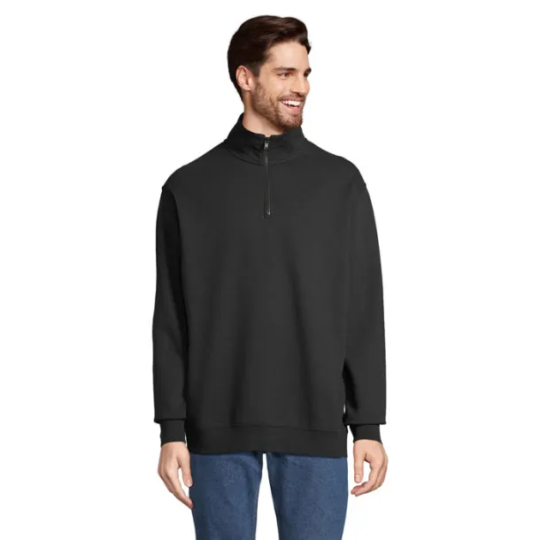 SOL'S CONRAD Sweat Zip Collar Black