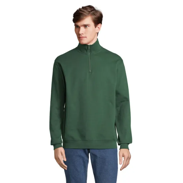 SOL'S CONRAD Sweat Zip Collar bottle green