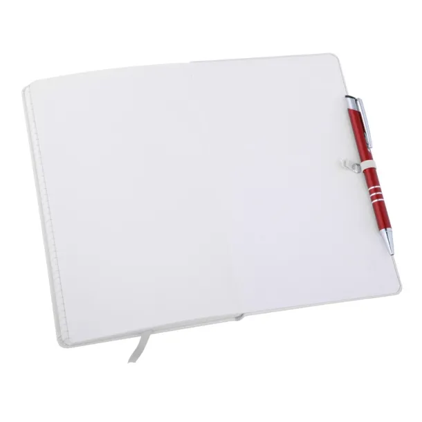ASTURIAS notebook with squared pages 130x210 / 160 pages White