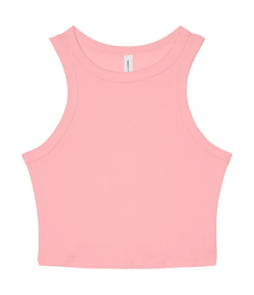  Ženska majica bez rukava s mikro rebrastim materijalom - Bella+Canvas Solid Pink Blend