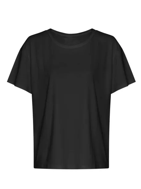  WOMEN'S OPEN BACK T - Just Cool Black