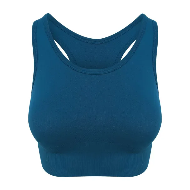 COOL ženski bešavni crop top, 300 g/m2 - Just Cool Ink Blue