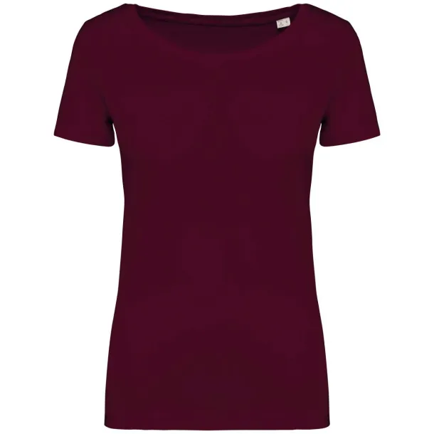  LADIES' T-SHIRT - Native Spirit Dark Cherry