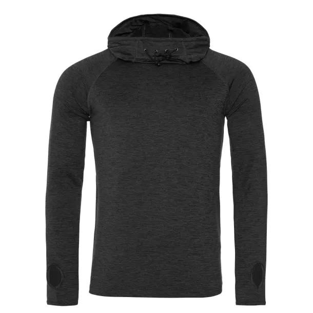  muški cool hoodie s višim ovratnikom, 210 g/m2 - Just Cool Crna