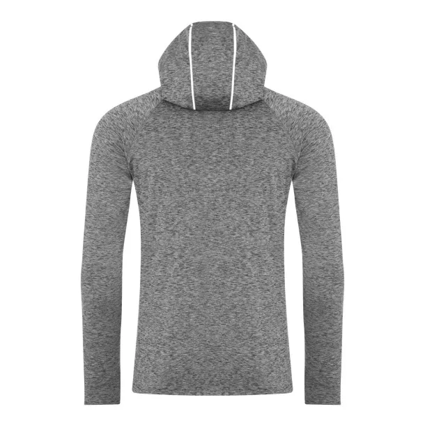  MENS COOL COWL NECK TOP - Just Cool Grey Melange