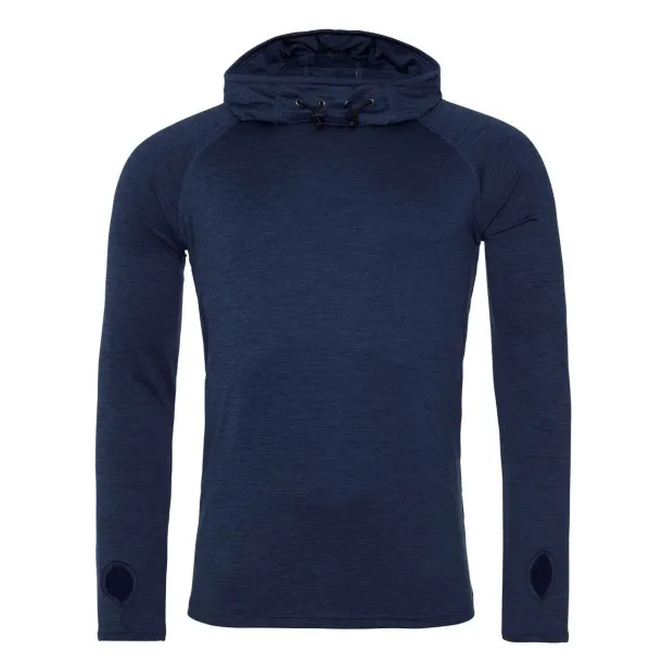  muški cool hoodie s višim ovratnikom, 210 g/m2 - Just Cool Navy Melange