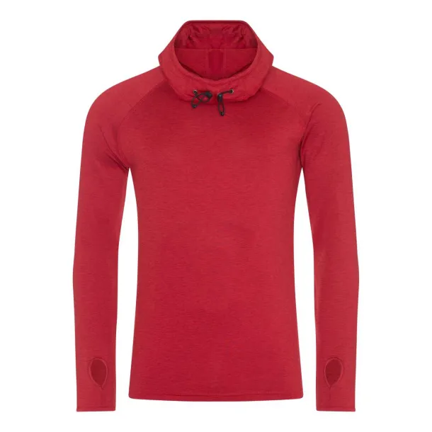  muški cool hoodie s višim ovratnikom - Just Cool Sporty Red