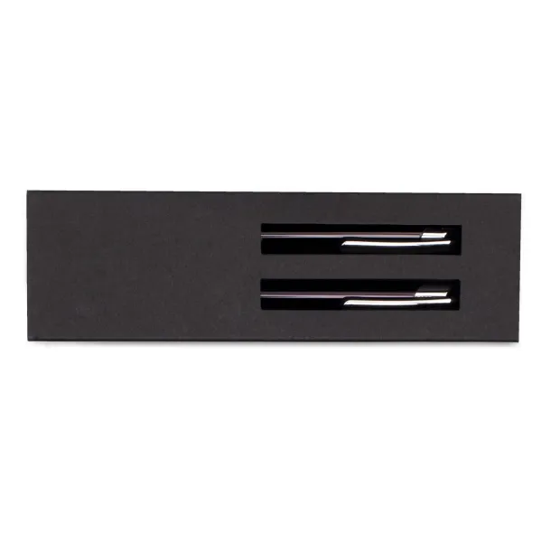 CAMPINAS gift set with ballpoint pen and mechanical pencil Black