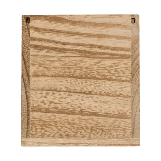 SILIA candle in a wooden box Brown