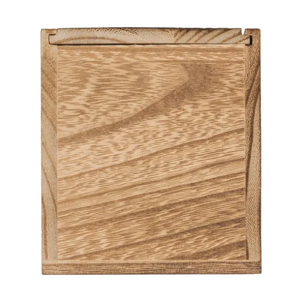 SILIA candle in a wooden box Brown