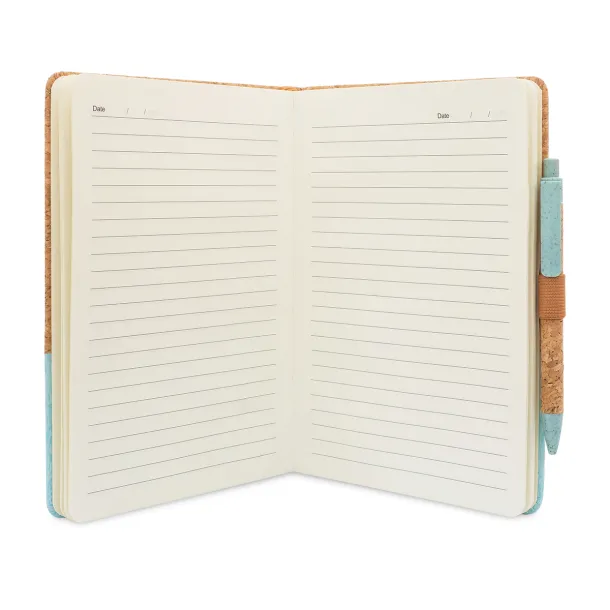 TOSSA poklon set notes i kemijska olovka Zelena