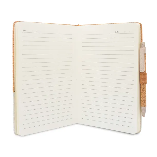 TOSSA pen and notebook gift set Beige