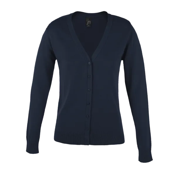 SOL'S GOLDEN WOMEN - V-NECK KNITTED CARDIGAN - SOL'S Navy