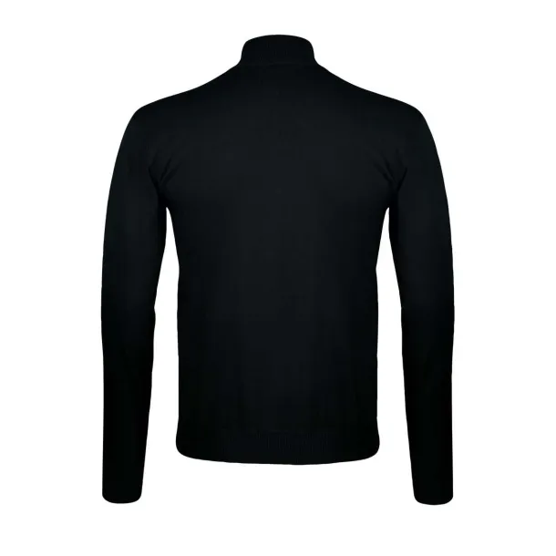 SOL'S GORDON MEN ZIPPED KNITTED CARDIGAN - SOL'S Black