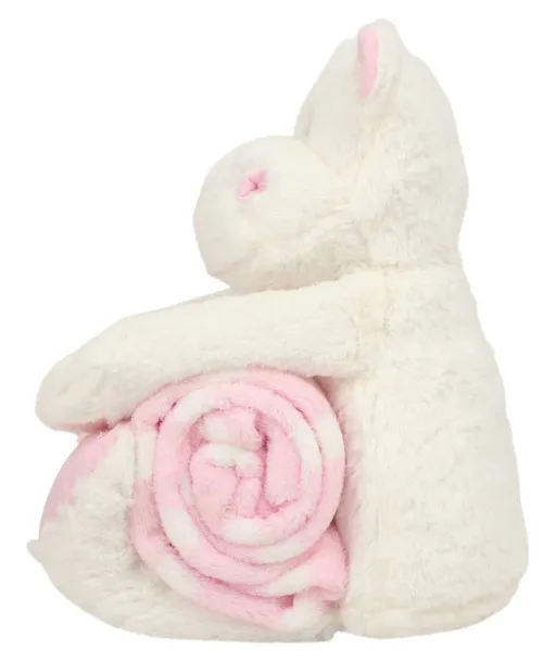  Plišani nilski konj s dekicom - Mumbles Bijela Bunny Pink