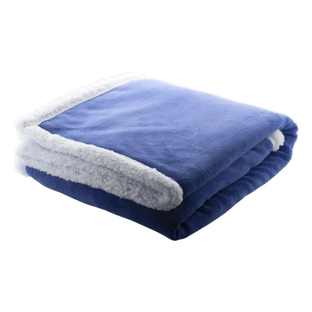 Sammia coral fleece blanket Blue
