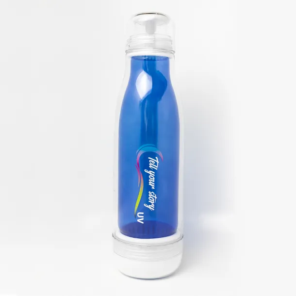 SMART 520 ml glass bottle with outer tritan wall Blue