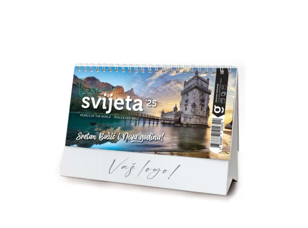  "BISERI SVIJETA" 13 list., dim: 20,5x14,5 cm, stolni kalendar, koverta, P/100 Color