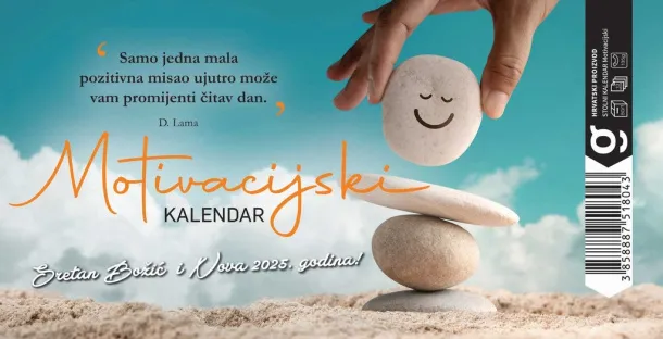  "MOTIVACIJSKI" 13 sheets, format: 20,5x14,5 cm, desk calendar, envelope, P/50 Color
