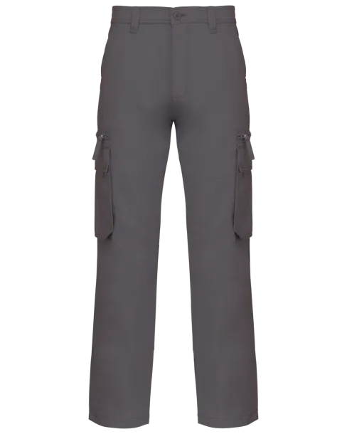  MULTI POCKET TROUSERS - Kariban Tamno siva