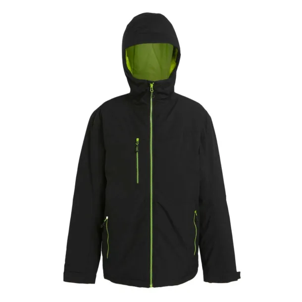 NAVIGATE vodootporna izolirana jakna - Regatta Crna Lime Green