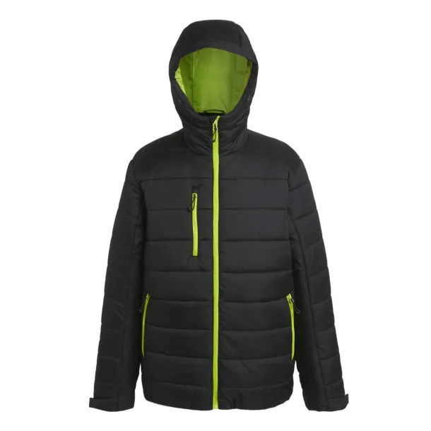 NAVIGATE NAVIGATE THERMAL JACKET - Regatta Black Lime Green