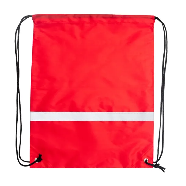 PROMO REFLECT retractable backpack with reflective strap Red