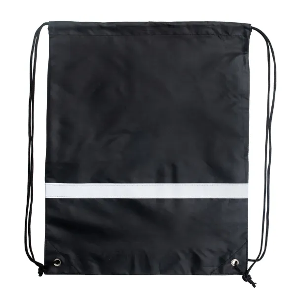 PROMO REFLECT retractable backpack with reflective strap Black
