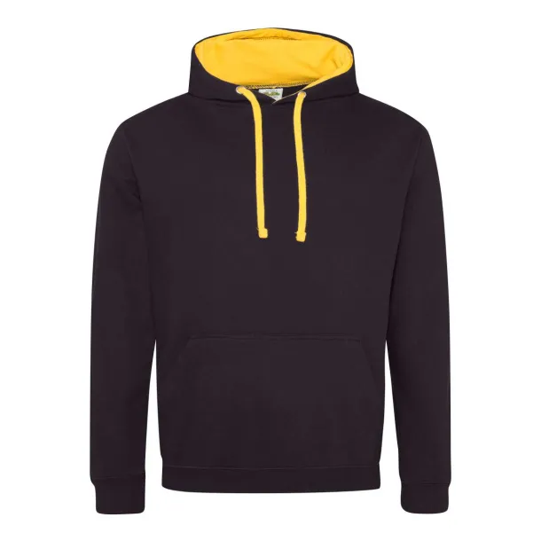  Varsitiy hoodica, 280 g/m2 - Just Hoods Crna Zlatna