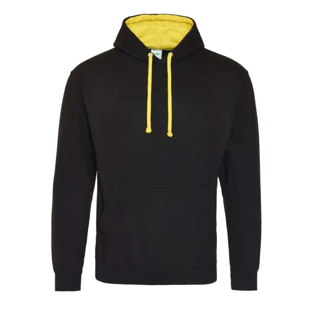  Varsitiy hoodica, 280 g/m2 - Just Hoods Crna Sun Yellow