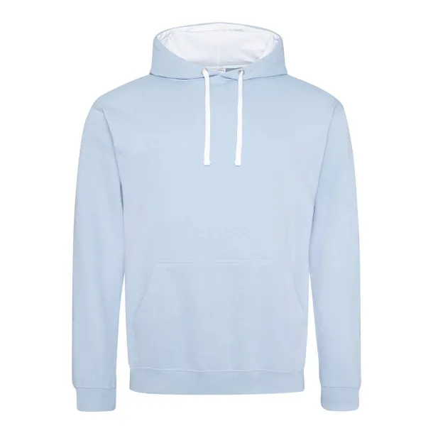  VARSITY HOODIE - Just Hoods Sky blue White