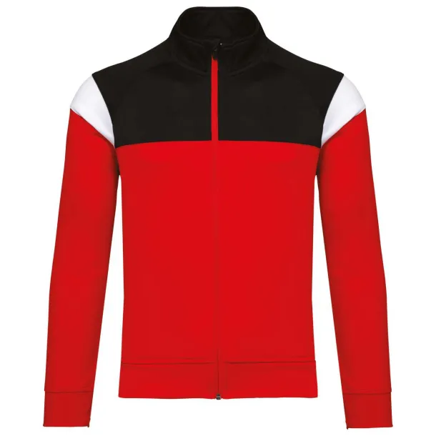  KIDS ZIPPED TRACKSUIT JACKET - Proact Sporty Red Black