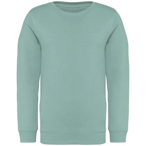  KIDS' ECO-FRIENDLY ROUND NECK SWEATSHIRT - Native Spirit Jade Green
