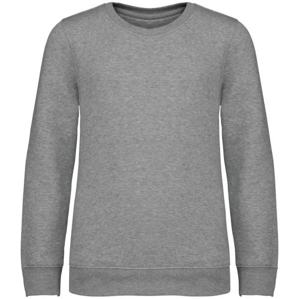 KIDS' ECO-FRIENDLY ROUND NECK SWEATSHIRT - Native Spirit Moon Grey Heather