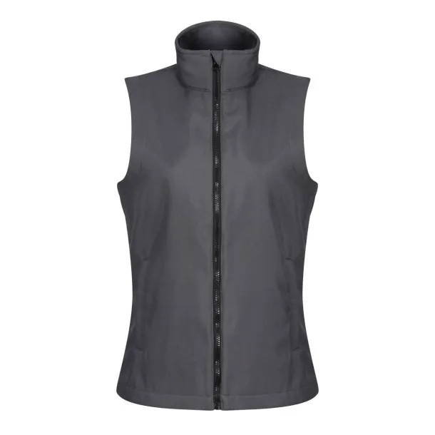  WOMEN'S ABLAZE PRINTABLE SOFTSHELL BODYWARMER - Regatta Seal Grey Black