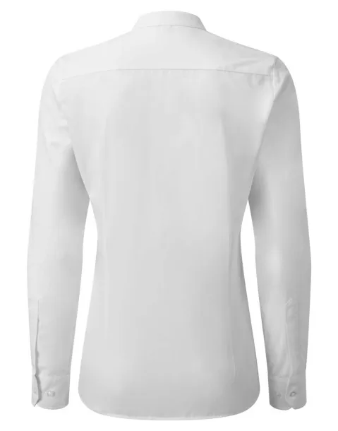 'GRANDAD' WOMEN’S BANDED COLLAR SHIRT - Premier White