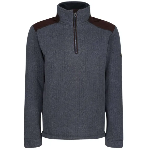 HOLBECK flis majica s kratkim patentom, 260 g/m2 - Regatta Mornarsko plava